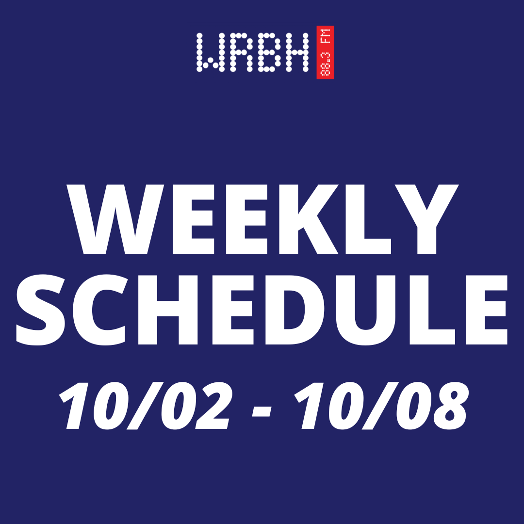 Text of Weekly Schedule