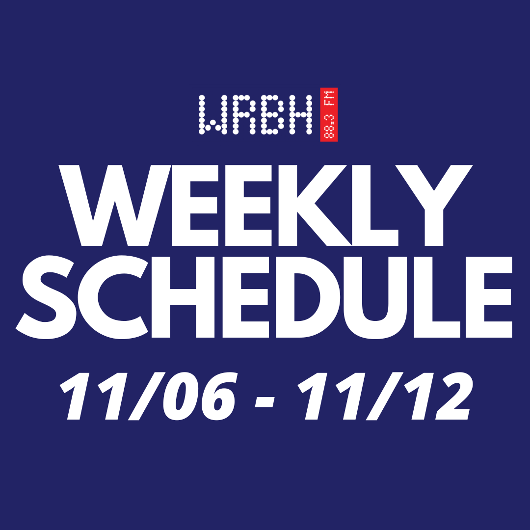 Weekly Schedule" 11/06 - 11/12